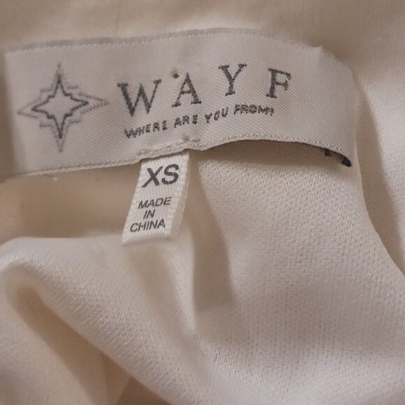 WAYF Ivory Lace Blouse – Puff Shoulders, Sheer Long Sleeves, Back Zip, S… - Picture 10 of 10